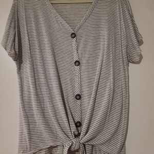 Lane Bryant Striped Blouse sz 14/16